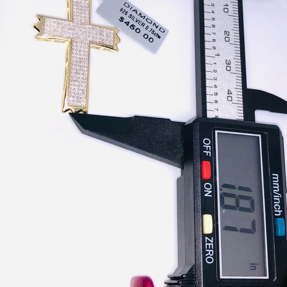 Real Genuine natural diamond cross pendant NOT FAKE! Verified seller! HUGE SALE! - Picture 8 of 11